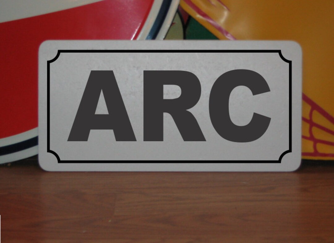 ARC Metal Sign Highway Street Road Design Airport Runway Air Traffic ...