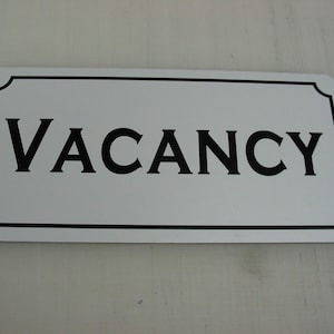 VACANCY Hotel Motel Retro Metal Sign for Apartment Trailer Park