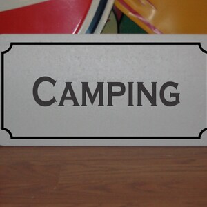 Camping Metal Sign