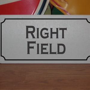 Right Field Metal Sign for Baseball Practice Field