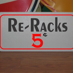 Letrero de metal de 5 centavos de Re-Racks para mesa de billar de Billiards Hall