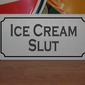 Lody Slut Metalowy Znak Restauracja Food Truck Kuchnia