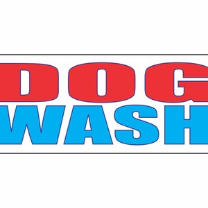 DOG WASH Banner Sign
