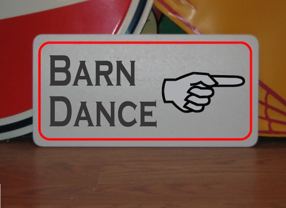 Barn Dance Metal Sign For Kitchen Restaurant Home Decor Food Etsy