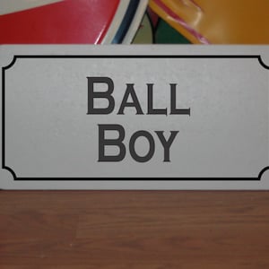 Ball Boy Metal Sign for Baseball Practice Field