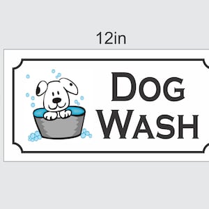Dog Wash with Picture 6x12
