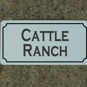 CATTLE RANCH Metal sign for Cow Bull Dairy Farm Pen