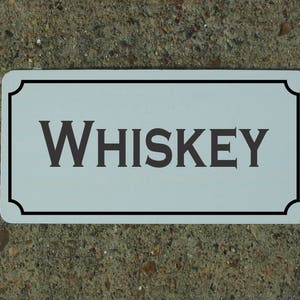whiskey Hotel Motel Retro Art Deco .. Metal sign for Farm Ranch or Kitchen Decor Golf Club Man Cave Home Bar ice house Bed Room