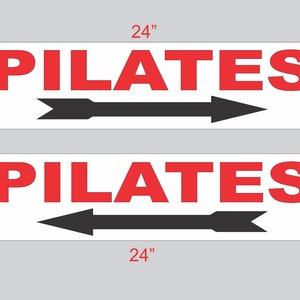 2-6 x 24 PILATES met pijlrichtingaanwijzers Hoek straatweg