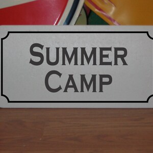 Summer Camp Metal Sign