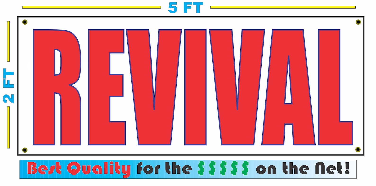 Revival Banner Sign church Etsy
