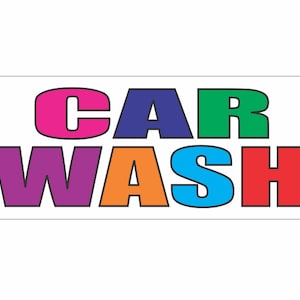 Car Wash Banner Schild
