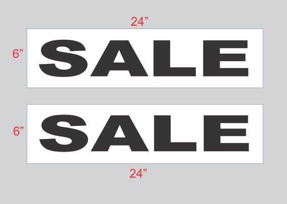thumbnail image 2 of SuperSigns 'FOR SALE' Real Estate Rider Signs – 6x24, White On Black, Double-Sided, Buy 1 Get 1 FREE, Made In USA 2 of 3