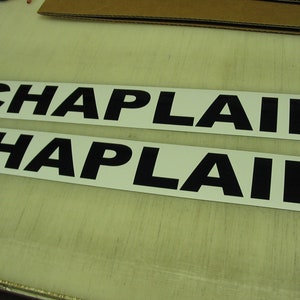 CHAPLAIN Magnetic signs 3x24 for Car Truck Van SUV Pair Fire Ems Emt POLICE