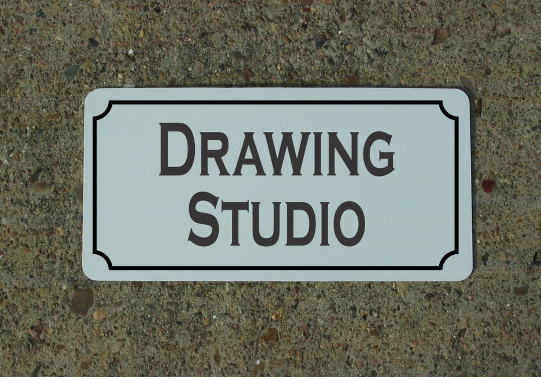 DRAWING STUDIO Metal Sign for Art Artist Supply Etsy