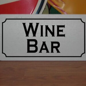 WINE BAR Metal Sign
