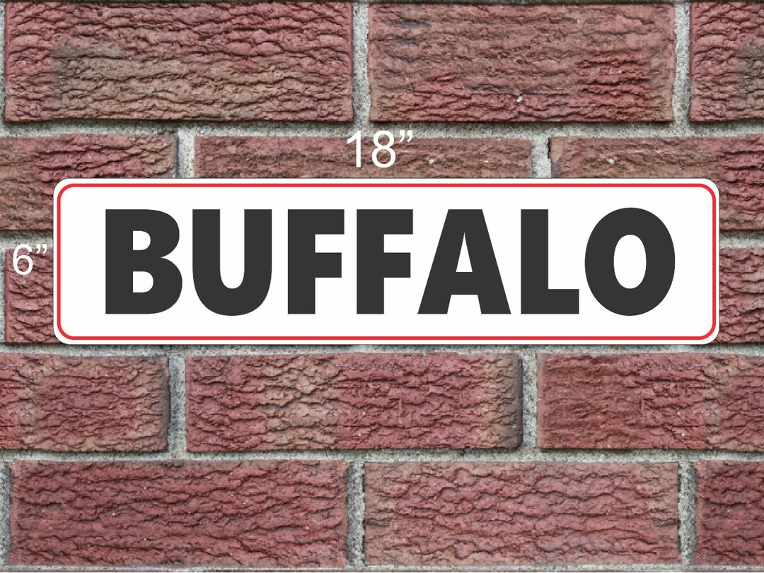 BUFFALO Metal Sign - Etsy