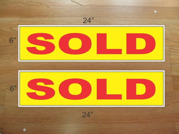2-6x24 Real Estate Rider Sign - Price Reduced Red Reverse Out Corrugated Plastic