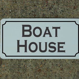 BOAT HOUSE Metal Sign for Fishing Speed Boat Yacht Dock Lake Beach Cabin