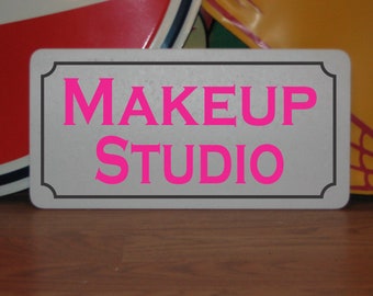 MAKE-UP STUDIO Metalen bord voor meisjeskamer, slaapkamer, badkamer Kleedkamer