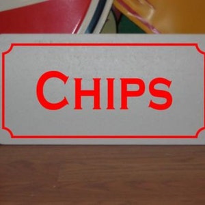 CHIPS Cartello in metallo per arredamento cucina Campo da golf Rimorchio per concessioni Sala da poker Casinò