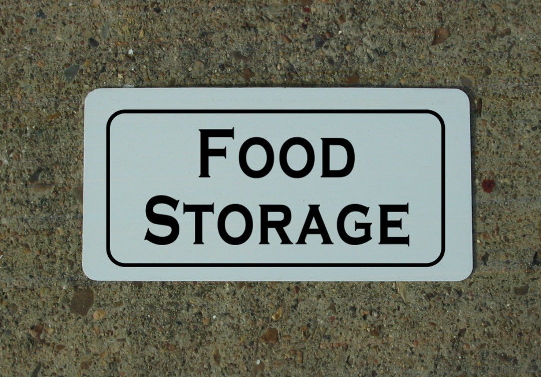 Sign Food Rack Food Storage Metal Sign, Kitchen Decor, Farmhouse Style (6x12) - Etsy