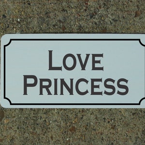 Love Princess Metallschild
