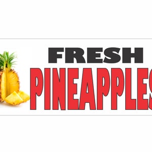 FRESH ANANAS Werbebanner Schild