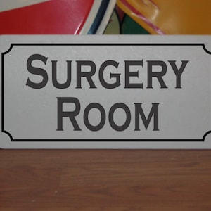Surgery Room Metal Sign Hospital er