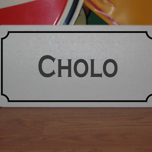 Cholo Metal Sign Car Decor Automotive Oil & Gas
