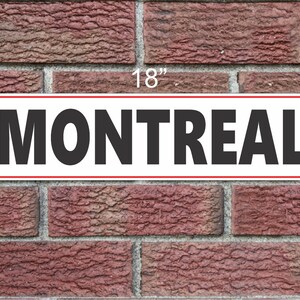 Enseigne en métal MONTRÉAL