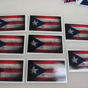 PUERTO RICO FLAG Car Truck suv Decal Window Bumper Sticker 8 Rican
