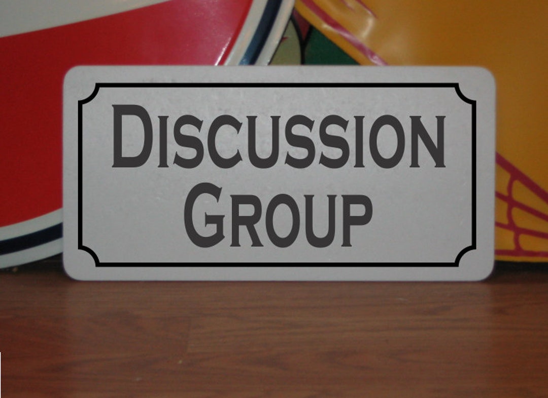 Discussion Area. Sign DISCUSSION GROUP Metal Sign for Church Sunday School Bible Study - Etsy