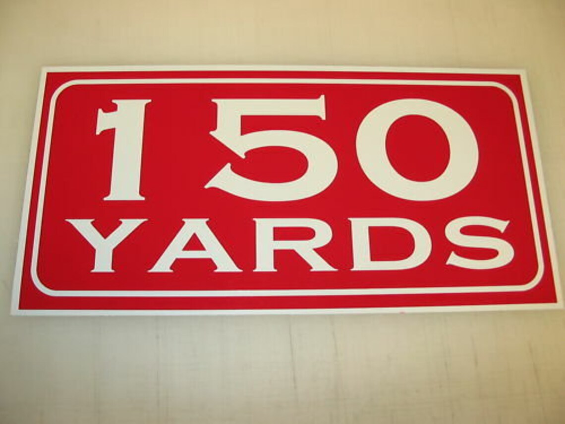 Vintage Look 150 YARD MARKER Metal Sign 4 Golf Club Yardage Etsy