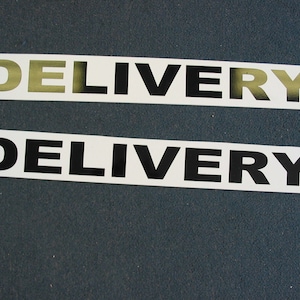 DELIVERY Magnetic Vehicle Signs to fit car truck or Van Suv MAIL COURIER Food