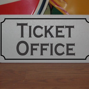 Ticket Office Metall Schild