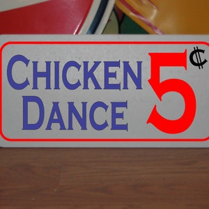 Chicken Dance 5 cents en métal pour Farm Ranch Grange Stables coop