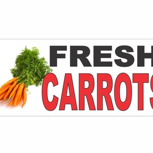 FRESH CARROTS Banner Sign