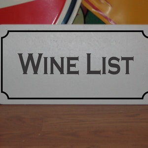 Lista win metalowy znak dla winiarni winiarni Home Bar