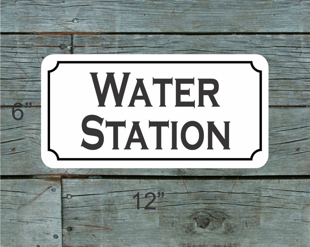 WATER STATION Metal Sign - Etsy