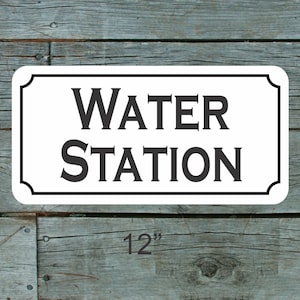 WATER STATION Metal Sign
