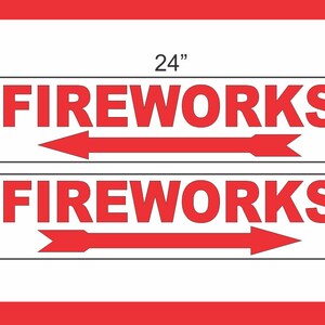 2-6 x 24 VUURWERK met pijlrichtingborden Hoek straatweg