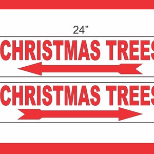 Kerstbomen van 2-6 x 24 met richtingaanwijzers Street Road Yard Corner