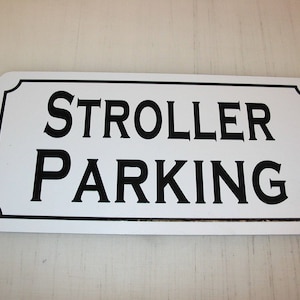 KINDERWAGEN PARKPLATZ Blechschild 4 Kita Baby Freizeitpark Kaufladen Schule Shop