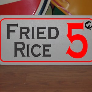 チャーハン5セント メタルサイン