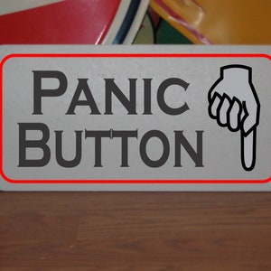 PANIC BUTTON Metal Sign for Home Shop Store Office Alarm