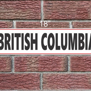 Cartello in metallo BRITISH COLUMBIA