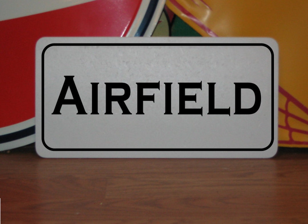 Flying Field Sign AIRFIELD Metal Sign for Airplane Farm Ranch - Etsy