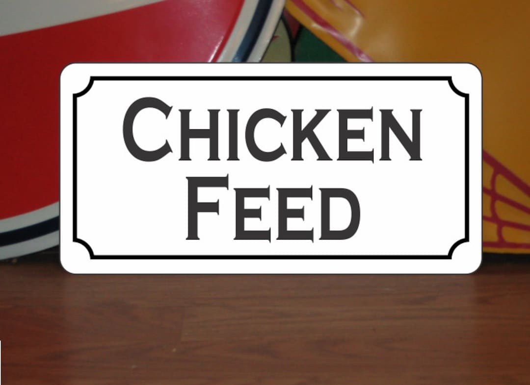 Chicken Yield Sign CHICKEN FEED Metal Sign for Farm Ranch Coop - Etsy