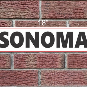SONOMA Metal Sign 6x18